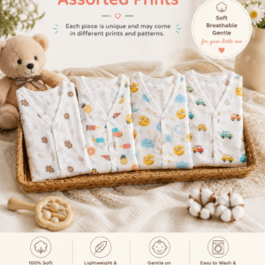 Organic Muslin Jhabla & Nappy Set - Image 2