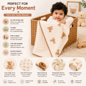 Baby Blanket | Baby Wrap Fluffy Receiving Blanket - Image 17