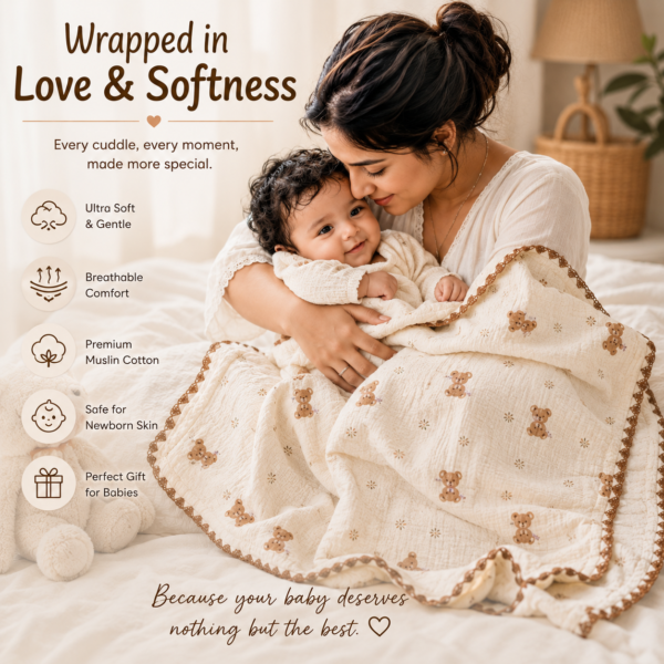 Baby Blanket | Baby Wrap Fluffy Receiving Blanket