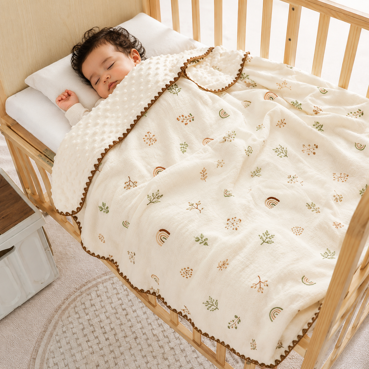 Baby Blanket | Baby Wrap Fluffy Receiving Blanket - Image 1