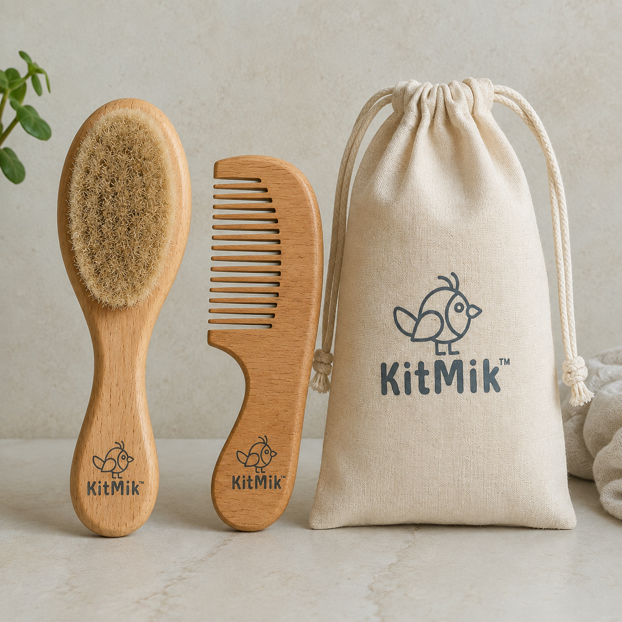 KitMik Baby Hair Brush & Comb for Newborns, Infants & Toddlers - Image 7