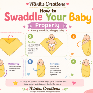 KitMik Crinkled Muslin cotton Baby Swaddle Set, Baby Towel, Size-105cm x 105 cm, 0-18 Month+, Muslin Swaddle Wrap for New Born, Pack of 3,Yellow Olive & White - Image 9